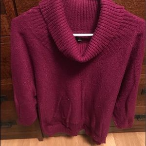 Short Sleeve Turtleneck Sweater